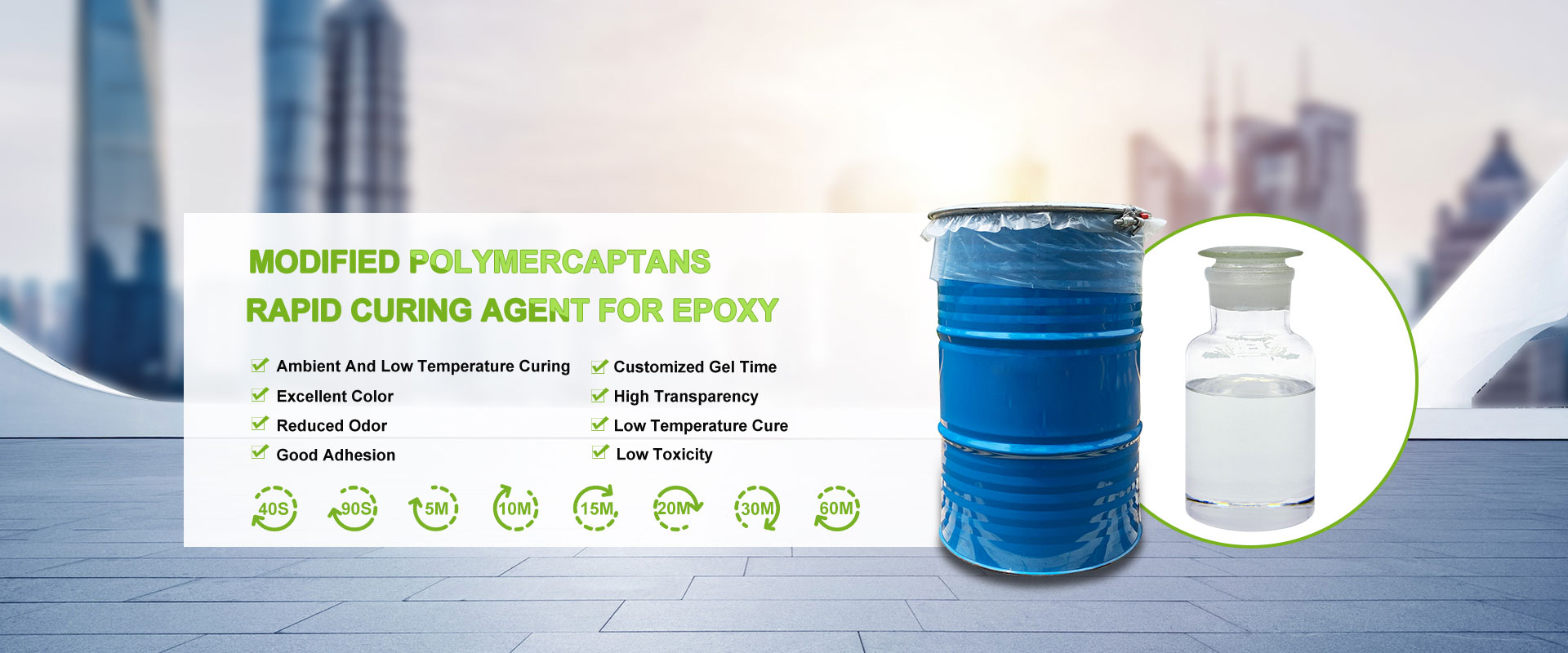 Kina Mercaptan-baseret polymer